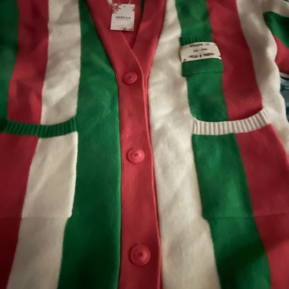 NWT Colorful Striped Women's Cardigan - Picture 3 of 9